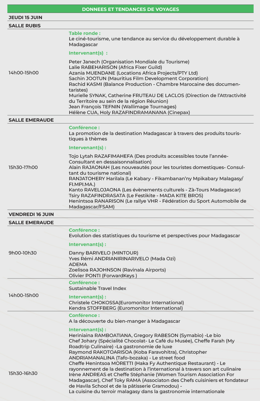 DONNEES ET TENDANCES DE VOYAGES